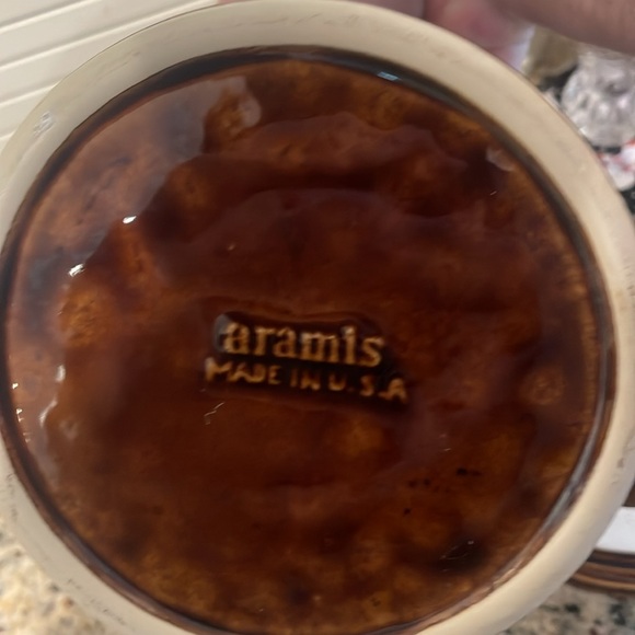 Vintage Aramis Stoneware Jar with Lid - 70s Handcrafted Pottery - Home Decor - Picture 6 of 6